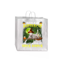 Bull Terrier Buckle Up Buttercup You Just Flipped My Witch Switch Jumbo Paper Bag - 18 X 7 X 18 3/4 | Artistshot