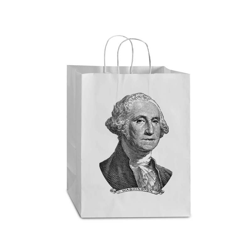 George Washington Founding Father Military Constitution T Shirt Mart Paper Bag -13 X 7 X 17 | Artistshot