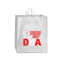 It's In My Dna Poland Flag Fingerprint Patriotic Premium Queen Paper Bag - 16 X 6 X 19 1/4 | Artistshot