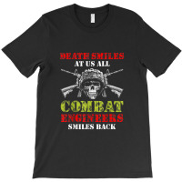 Combat Engineer Smiles Usa Military Sapper 2 T-shirt | Artistshot