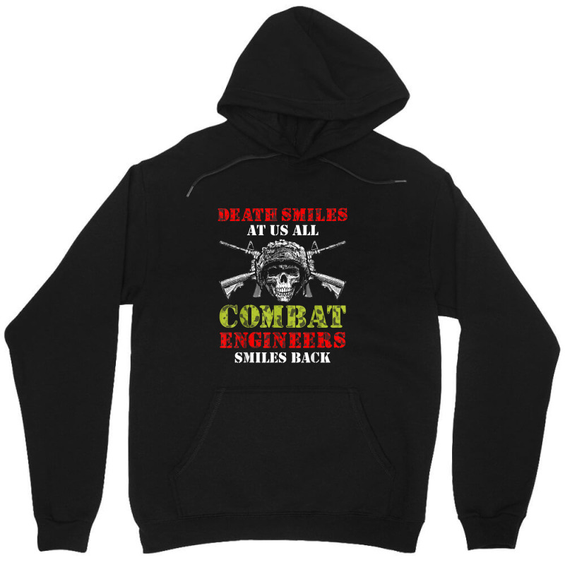 Combat Engineer Smiles Usa Military Sapper 2 Unisex Hoodie by Tiktify | Artistshot