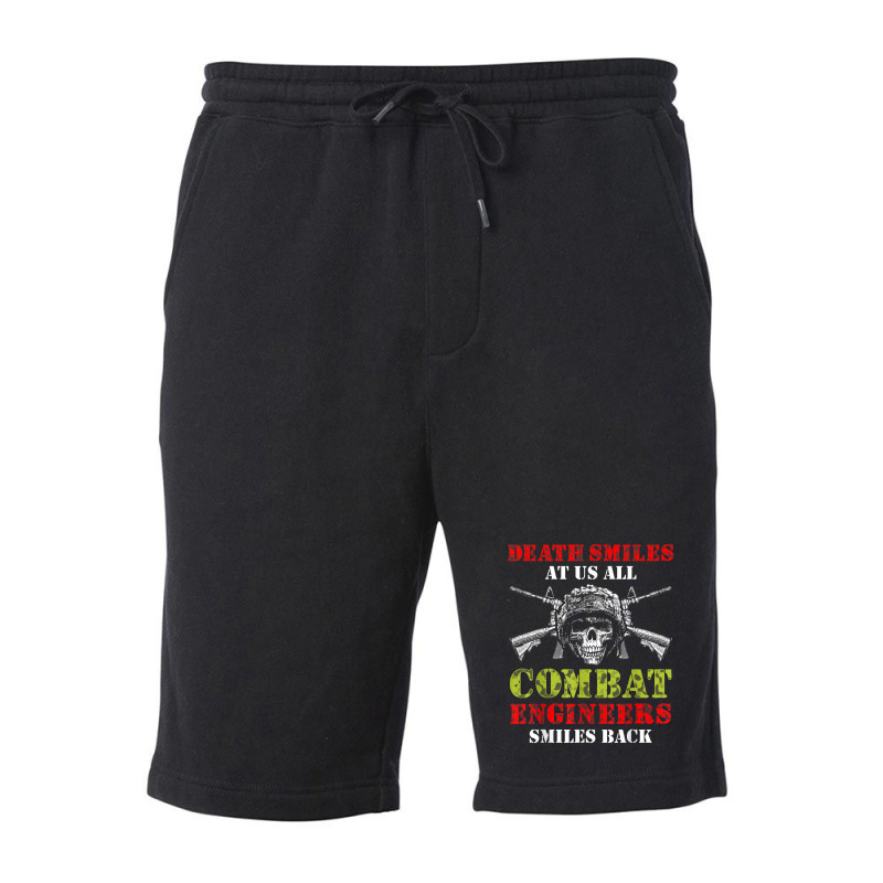 Combat Engineer Smiles Usa Military Sapper 2 Fleece Short by Tiktify | Artistshot