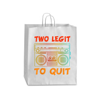 Two Legit To Quit Funny Hip Hop Theme 2nd Birthday Costume Queen Paper Bag - 16 X 6 X 19 1/4 | Artistshot