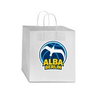 Berlin Albatrosse #ffce00 Alba Berlin, Berlin, Germany,  Bg Charlotten Star Paper Bag - 13 X 7 X 13 | Artistshot