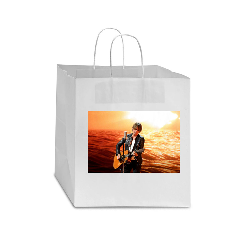 Keith Urban Watch Urban Livestream Concert From His Basement Star Paper Bag - 13 X 7 X 13 | Artistshot