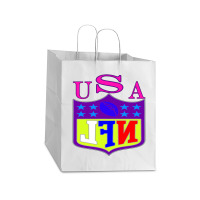 Usa Take Out Paper Bag - 14 X 10 X 15 1/2 | Artistshot