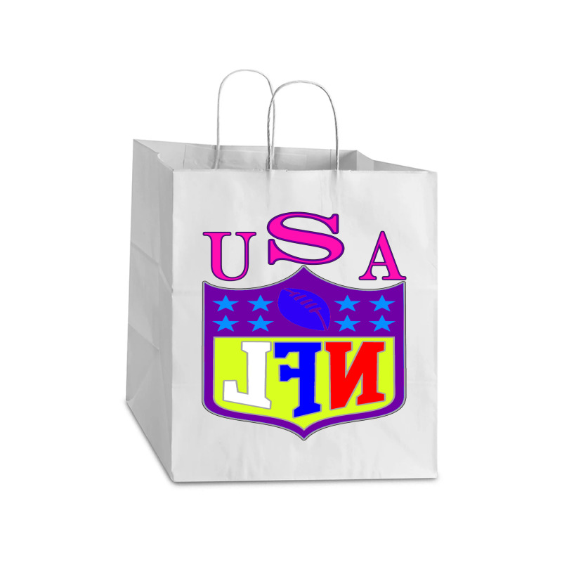 Usa Take Out Paper Bag - 14 X 10 X 15 1/2 | Artistshot