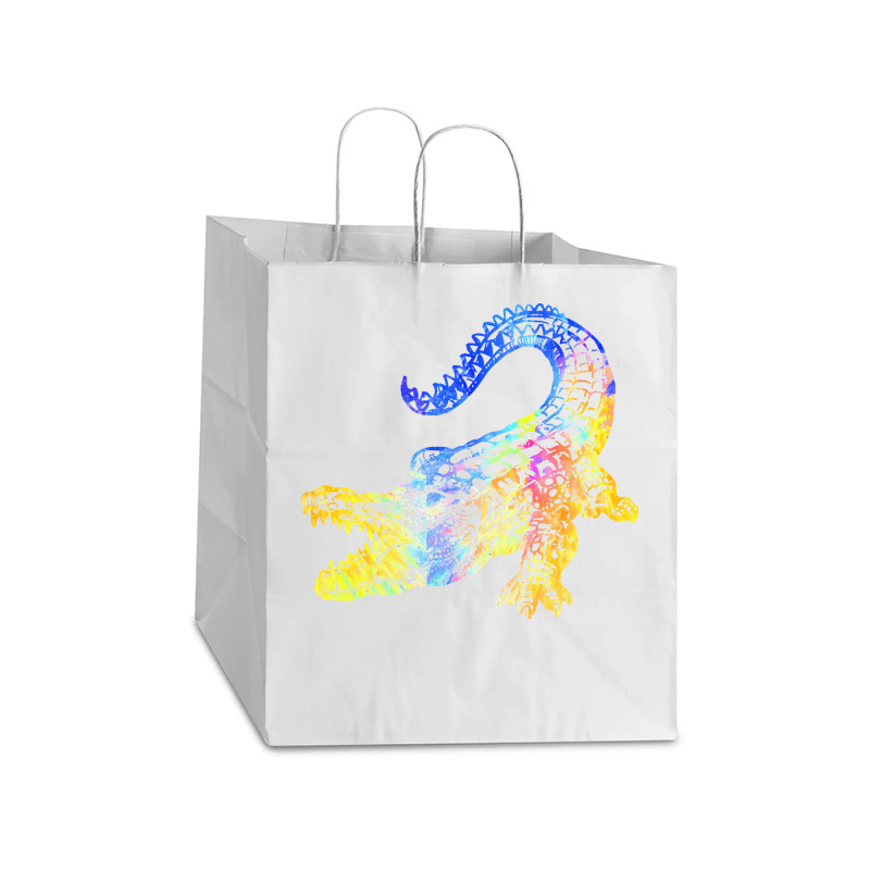 Crocodile Lover T  Shirtcrocodile Aligator With Beutiful Gift Idea T Take Out Paper Bag - 14 X 10 X 15 1/2 | Artistshot