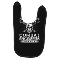 Death Smiles At Us All Combat Engineers Smile Back Veteran Baby Bibs | Artistshot