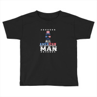 All American Man 4th Of July T Shirt Mans Sunglasses Toddler T-shirt | Artistshot