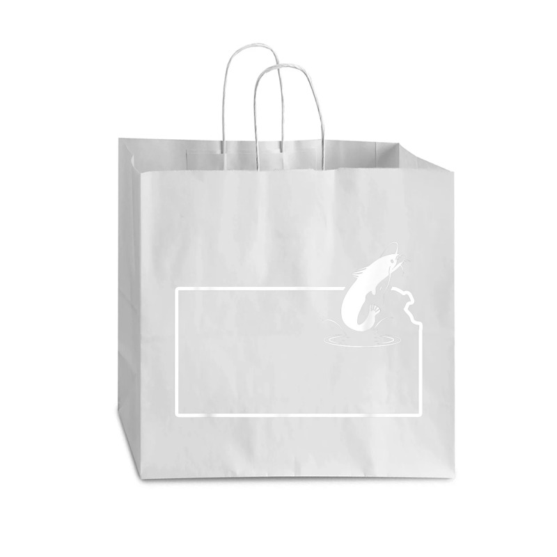 Catfish Fishing Kansas Bullhead Catfi Vogue Paper Bag - 16 X 6 X 12 | Artistshot