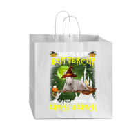 Bull Terrier Buckle Up Buttercup You Just Flipped My Witch Switch Vogue Paper Bag - 16 X 6 X 12 | Artistshot