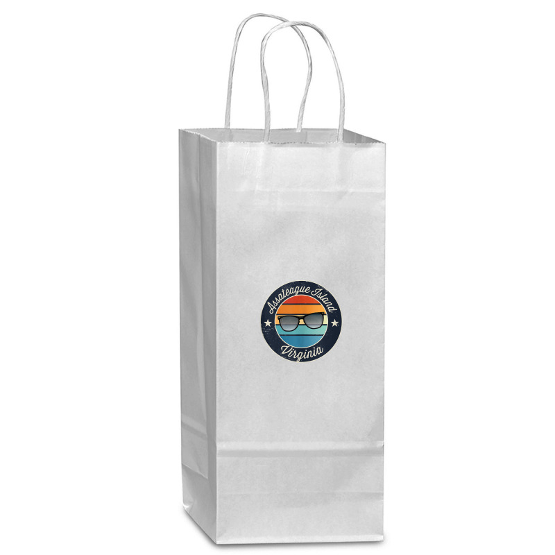 Assateague Island Virginia Souvenir Graphic Tank Top Wine Paper Bag - 5 1/2 X 3 1/4 X 13 | Artistshot