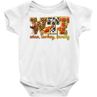 Wtf Wine Turkey Family Baby Bodysuit | Artistshot