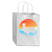 Sunset Rooster T  Shirt Sunset Rooster Gift Ideas T  Shirt Cub Paper Bag - 8 X 4 1/2 X 10 1/4 | Artistshot