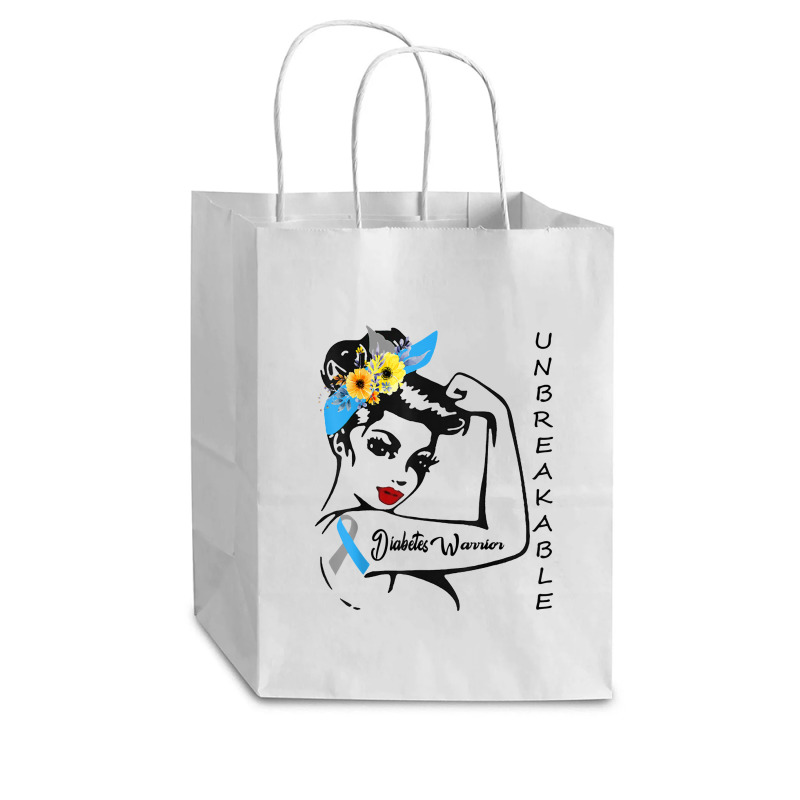 Diabetes Warrior Awareness Diabetic Cub Paper Bag - 8 x 4 1/2 x 10 1/4 by yuyurumpung | Artistshot