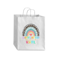 Happy Last Day Of School Teacher Student Graduation Rainbow 357 Debie Paper Bag - 10 X 5 X 13 | Artistshot