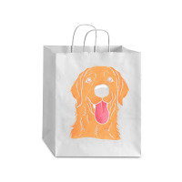 Golden Retriever T Shirt Happy Golden Debie Paper Bag - 10 X 5 X 13 | Artistshot