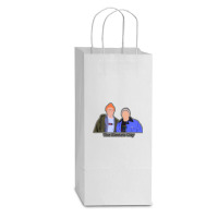 Music Comedy Double Wine Paper Bag - 6 1/2 X 3 1/2 X 12 3/8 | Artistshot