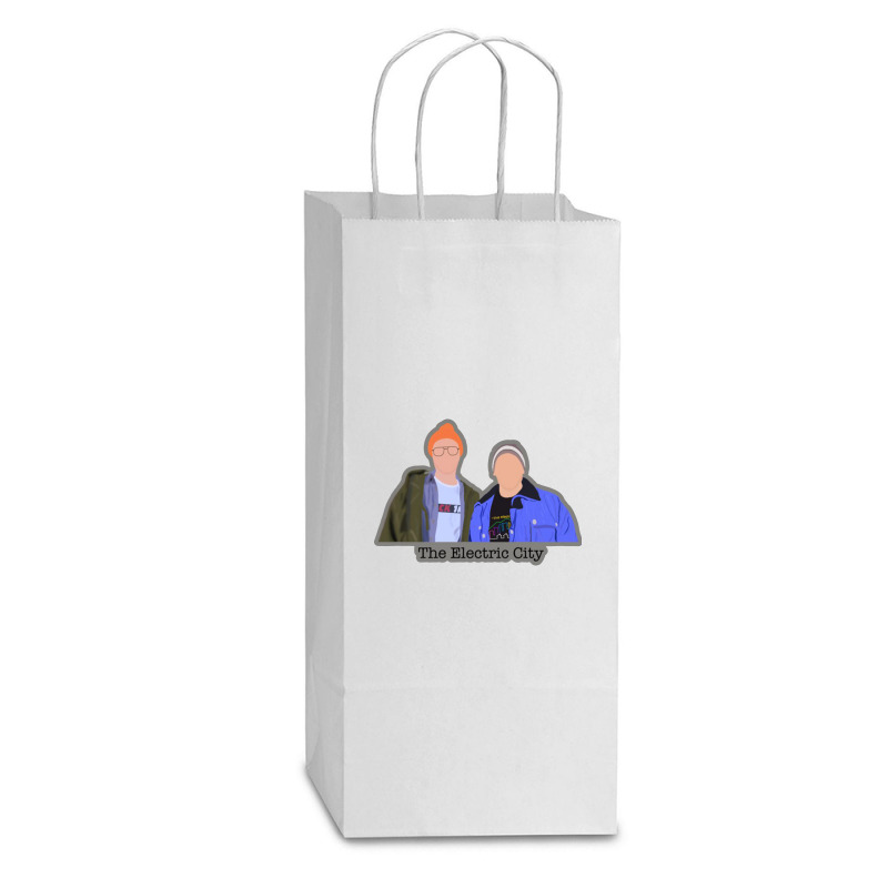 Music Comedy Double Wine Paper Bag - 6 1/2 X 3 1/2 X 12 3/8 | Artistshot