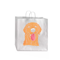 Golden Retriever T Shirt Happy Golden Jumbo Paper Bag - 18 X 7 X 18 3/4 | Artistshot