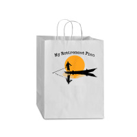 My Retirement Plan Boating Sunset Lake Reflection Canoe Mart Paper Bag -13 X 7 X 17 | Artistshot