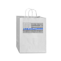 Arkansas Thin Blue Line Flag Arkansas Police Shirt Mart Paper Bag -13 X ...