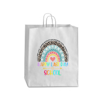 Happy Last Day Of School Teacher Student Graduation Rainbow 357 Queen Paper Bag - 16 X 6 X 19 1/4 | Artistshot