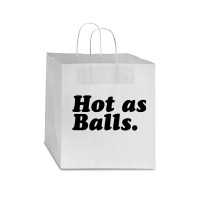 Hot As Balls Star Paper Bag - 13 X 7 X 13 | Artistshot