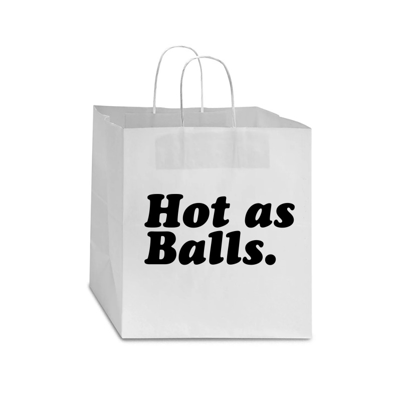 Hot As Balls Star Paper Bag - 13 X 7 X 13 | Artistshot