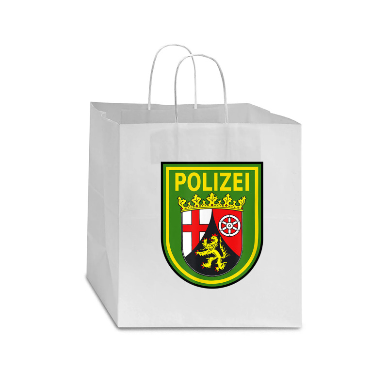 Rhineland Palatinate Police Star Paper Bag - 13 X 7 X 13 | Artistshot