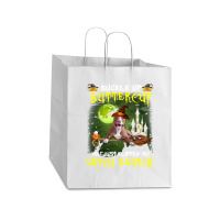 Pitbull Buckle Up Buttercup You Just Flipped My Witch Switch Take Out Paper Bag - 14 X 10 X 15 1/2 | Artistshot