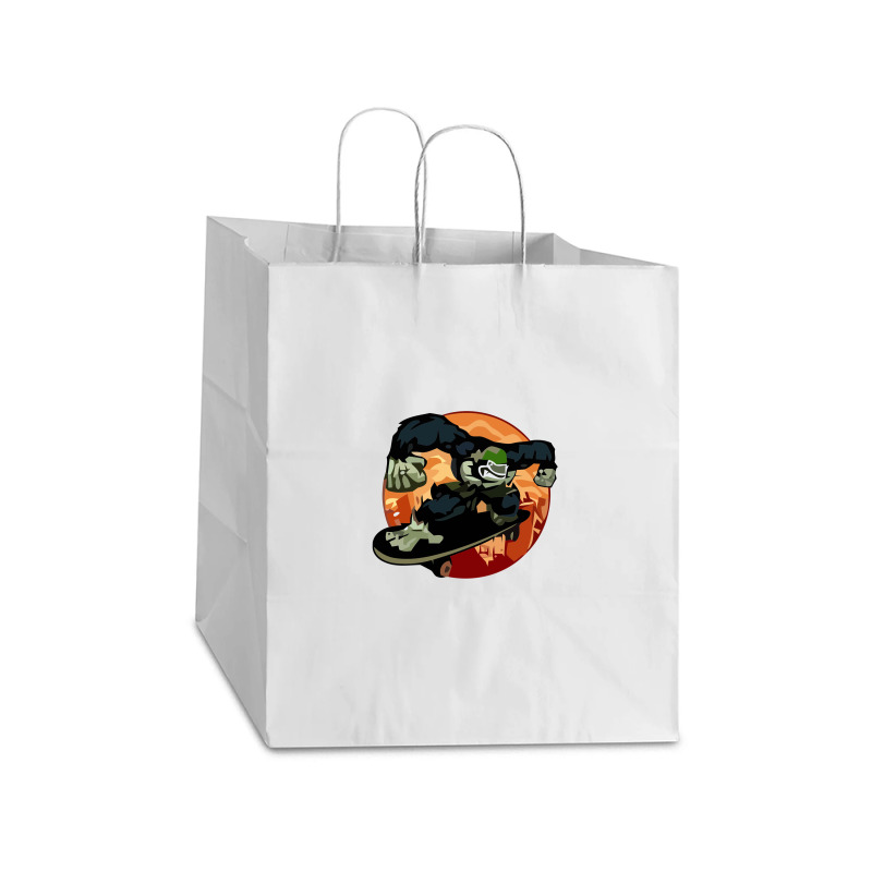 Gorilla Take Out Paper Bag - 14 X 10 X 15 1/2 | Artistshot