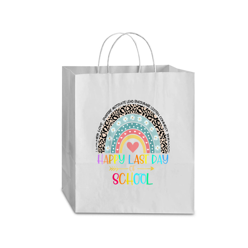 Happy Last Day Of School Teacher Student Graduation Rainbow 357 Traveler Paper Bag -13 X 6 X 15 3/4 | Artistshot