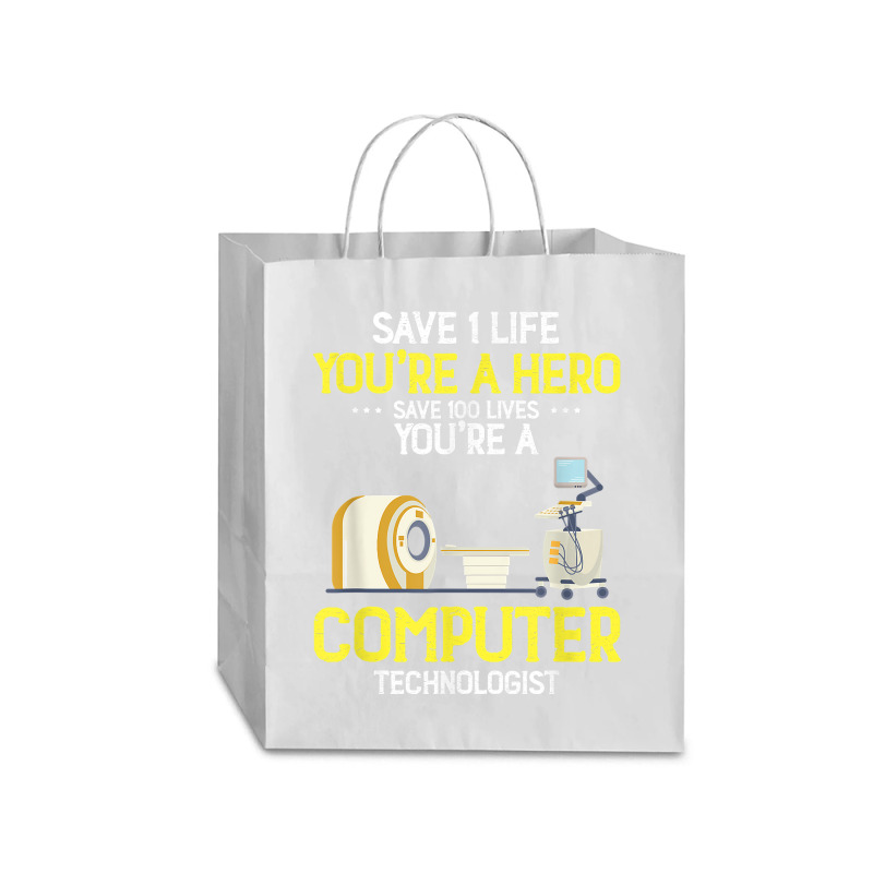 Live Saver Hero Xray Radiologic Computer Technologist Dad T Shirt Traveler Paper Bag -13 X 6 X 15 3/4 | Artistshot