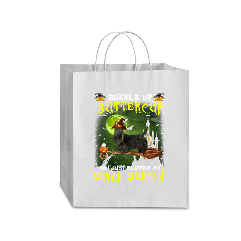 Scottish Terrier Buckle Up Buttercup You Just Flipped My Witch Switch Traveler Paper Bag -13 X 6 X 15 3/4 | Artistshot