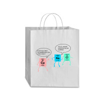 Salt And Copper Police Chemistry Pun Funny Gift For Teacher Traveler Paper Bag -13 X 6 X 15 3/4 | Artistshot