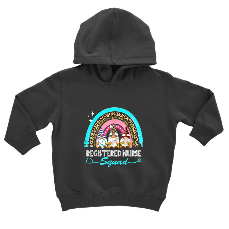 Funny Gnomies Registered Nurse Leopard Rainbow Nurse Day Toddler Hoodie | Artistshot