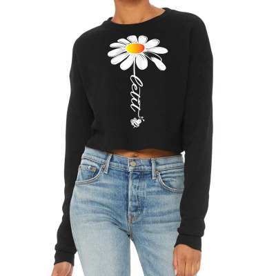 Women Daisy Cute Funny Graphic T Shirt Cropped Sweater Designed By Bsharron