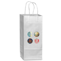 Wandering Ginza Butterfly Japanese Tatekan Poster 74491605 Wine Paper Bag - 5 1/2 X 3 1/4 X 13 | Artistshot