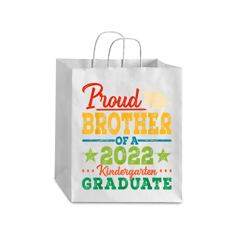 Proud Brother Of A 2022 Kindergarten Graduate Graduation T Shirt Debie Paper Bag - 10 X 5 X 13 | Artistshot