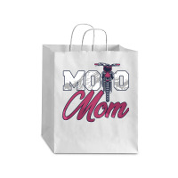 Moto Mom Dirt Bike Rider Extreme Sports Race Biker Offroad Pullover Ho Debie Paper Bag - 10 X 5 X 13 | Artistshot