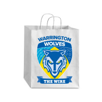 The-warrington-wolves-pen Debie Paper Bag - 10 X 5 X 13 | Artistshot