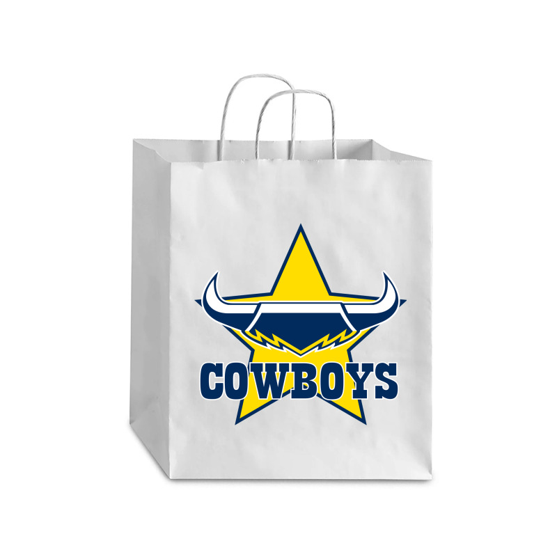 The-north-queensland-cowboys-pen Debie Paper Bag - 10 X 5 X 13 | Artistshot