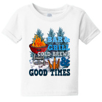 Bar And Grill Cold Brews And Good Times Baby Tee | Artistshot