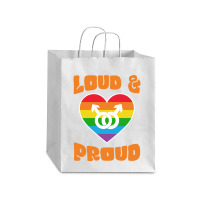 Loud And Proud Lgbtq Pride Month 2022 Debie Paper Bag - 10 X 5 X 13 | Artistshot