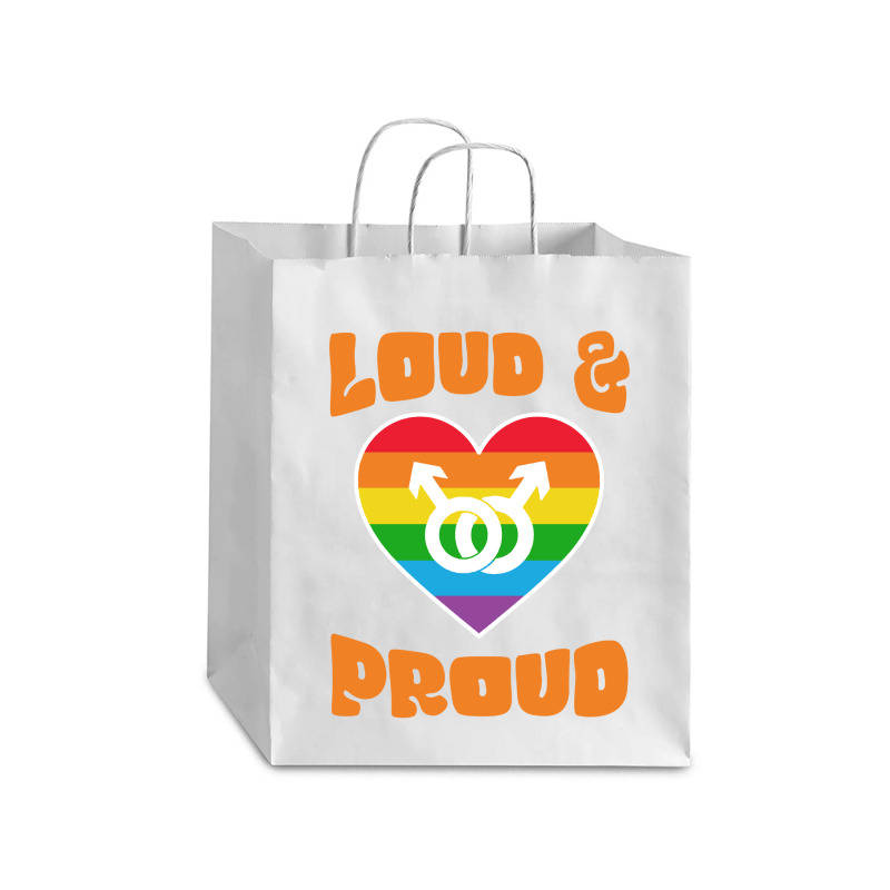 Loud And Proud Lgbtq Pride Month 2022 Debie Paper Bag - 10 X 5 X 13 | Artistshot