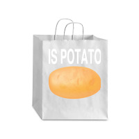 Potato T  Shirt Is Potato In Television As Seen On Late Night T  Shirt Debie Paper Bag - 10 X 5 X 13 | Artistshot