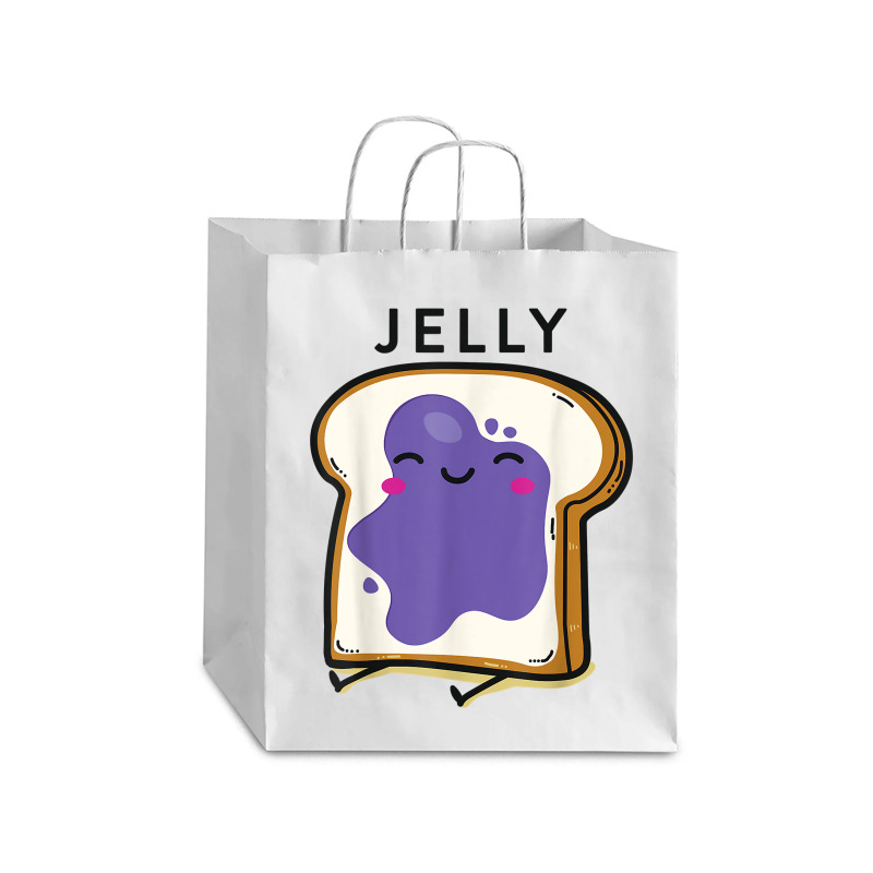 Peanut Butter& Jelly Matching Couple Shirts His Hers Outfits T Shirt Debie Paper Bag - 10 X 5 X 13 | Artistshot