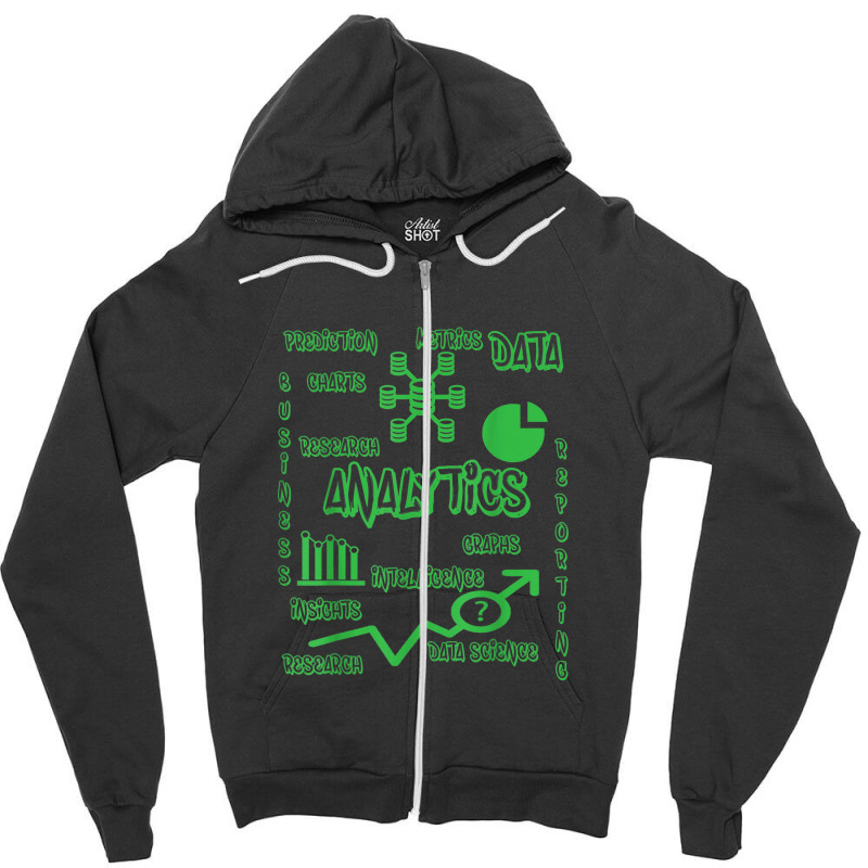 Data Analyst Analytics Science Zipper Hoodie by Vivu991 | Artistshot